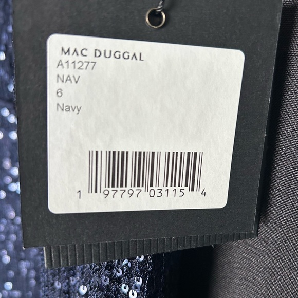 Ieena for Mac Duggal 11277 NWT Sparkly Sequins Fully Embellished V-neckline - Picture 8 of 8